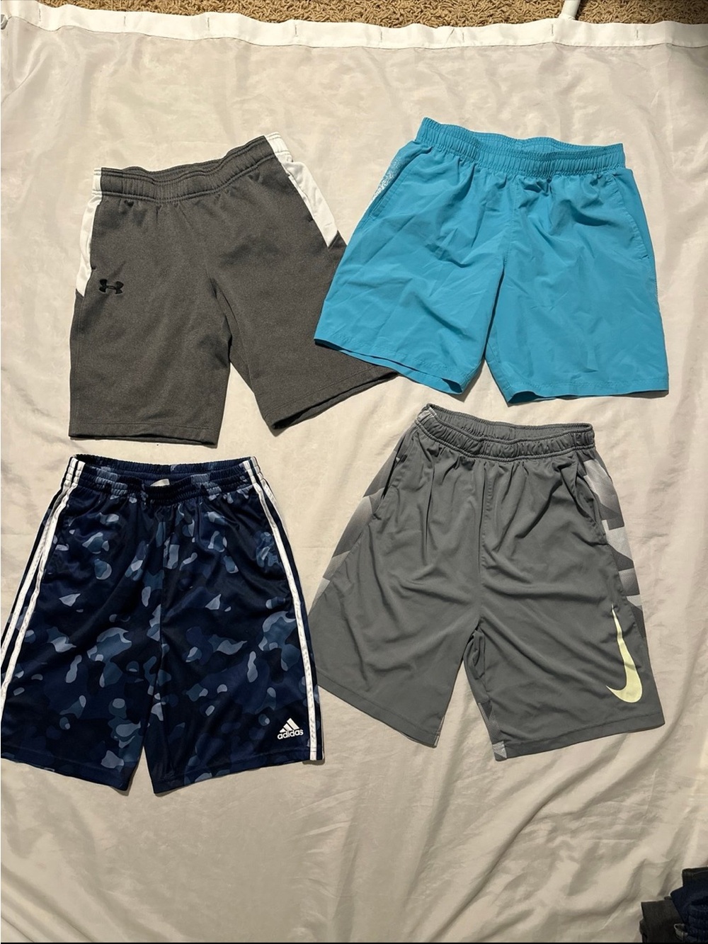 Bundle Nike Adidas Under Armour Youth Shorts XL